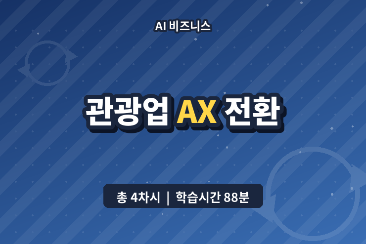관광업 AX 전환 이미지